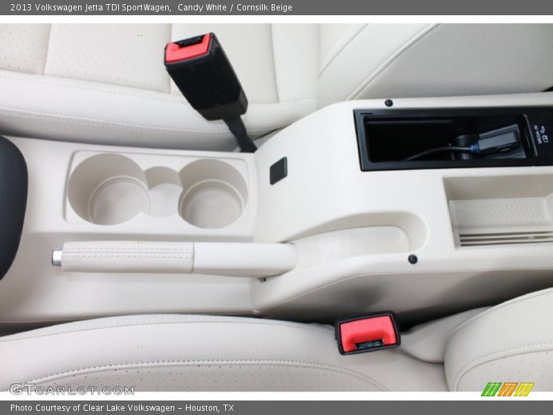 Candy White / Cornsilk Beige 2013 Volkswagen Jetta TDI SportWagen