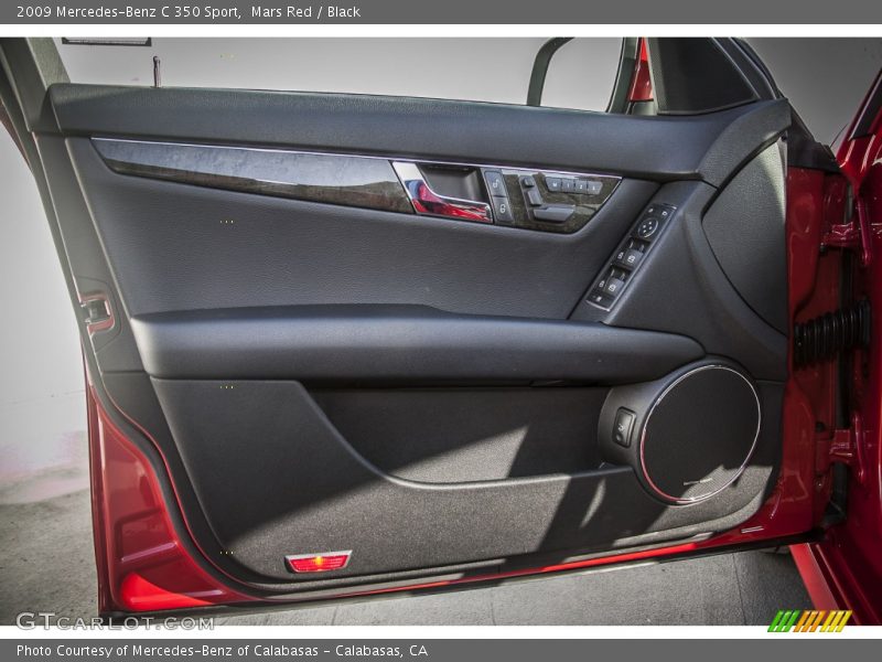 Mars Red / Black 2009 Mercedes-Benz C 350 Sport