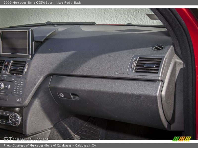 Mars Red / Black 2009 Mercedes-Benz C 350 Sport