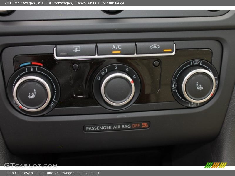 Candy White / Cornsilk Beige 2013 Volkswagen Jetta TDI SportWagen