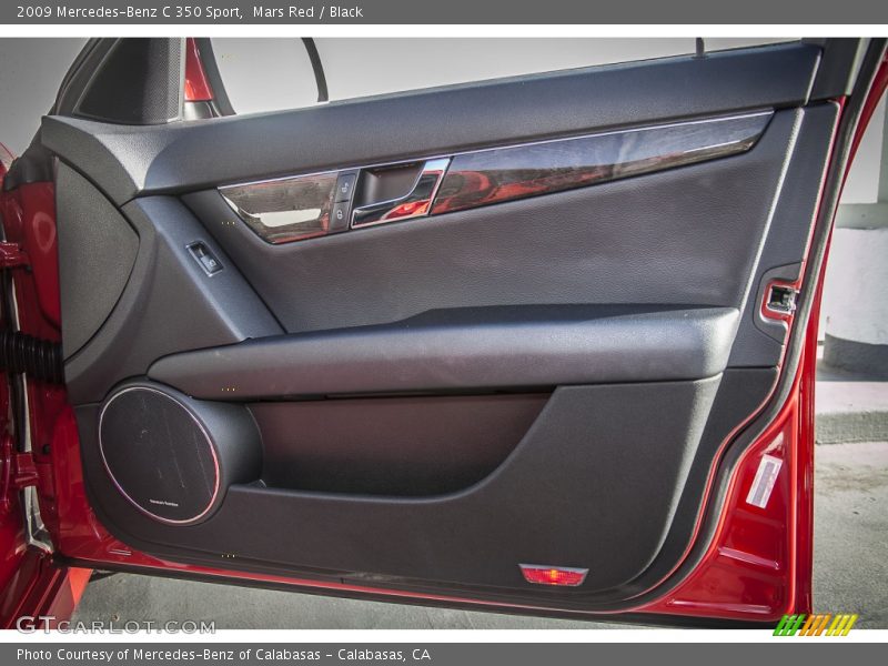 Mars Red / Black 2009 Mercedes-Benz C 350 Sport