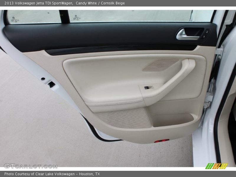 Candy White / Cornsilk Beige 2013 Volkswagen Jetta TDI SportWagen
