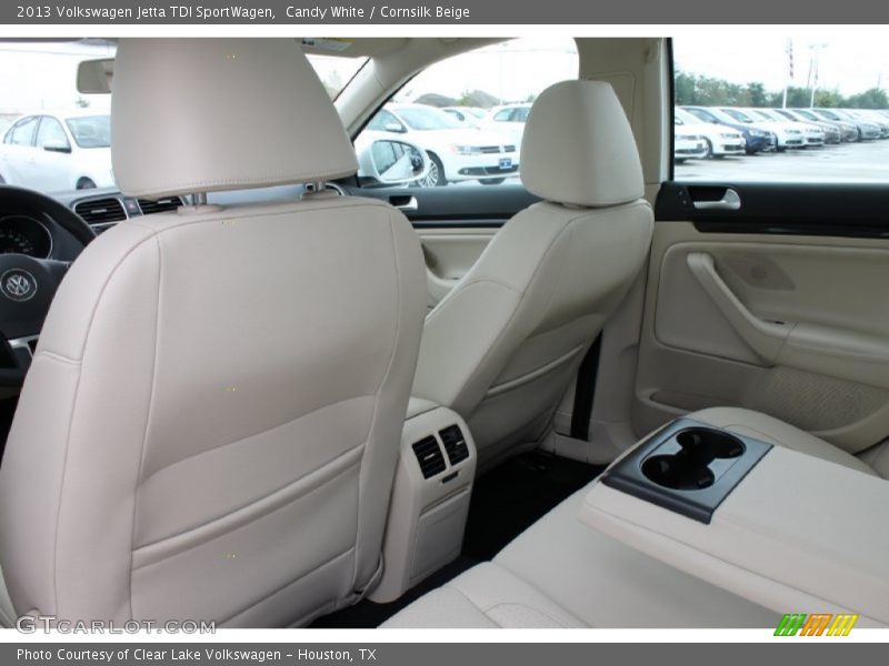 Candy White / Cornsilk Beige 2013 Volkswagen Jetta TDI SportWagen