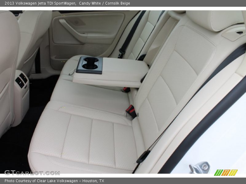 Candy White / Cornsilk Beige 2013 Volkswagen Jetta TDI SportWagen
