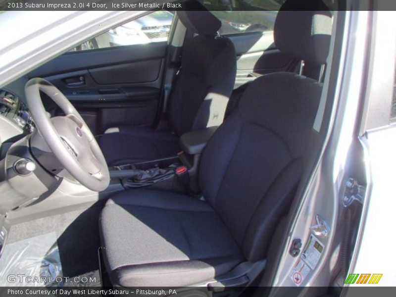 Ice Silver Metallic / Black 2013 Subaru Impreza 2.0i 4 Door