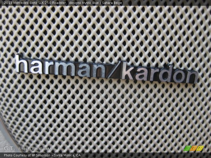 designo Mystic Blue / Sahara Beige 2013 Mercedes-Benz SLK 250 Roadster