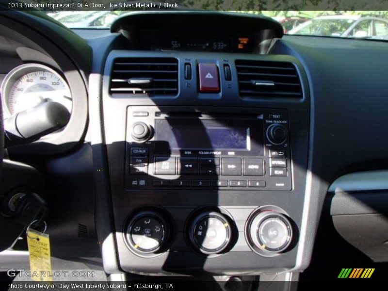 Ice Silver Metallic / Black 2013 Subaru Impreza 2.0i 4 Door
