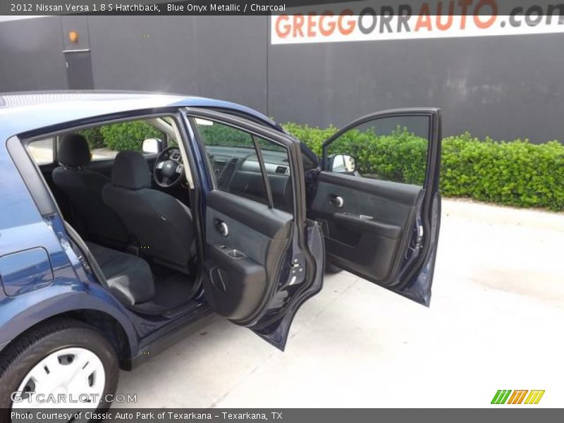 Blue Onyx Metallic / Charcoal 2012 Nissan Versa 1.8 S Hatchback