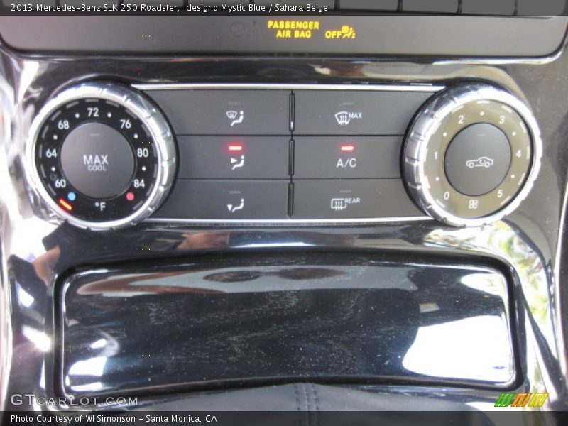 designo Mystic Blue / Sahara Beige 2013 Mercedes-Benz SLK 250 Roadster