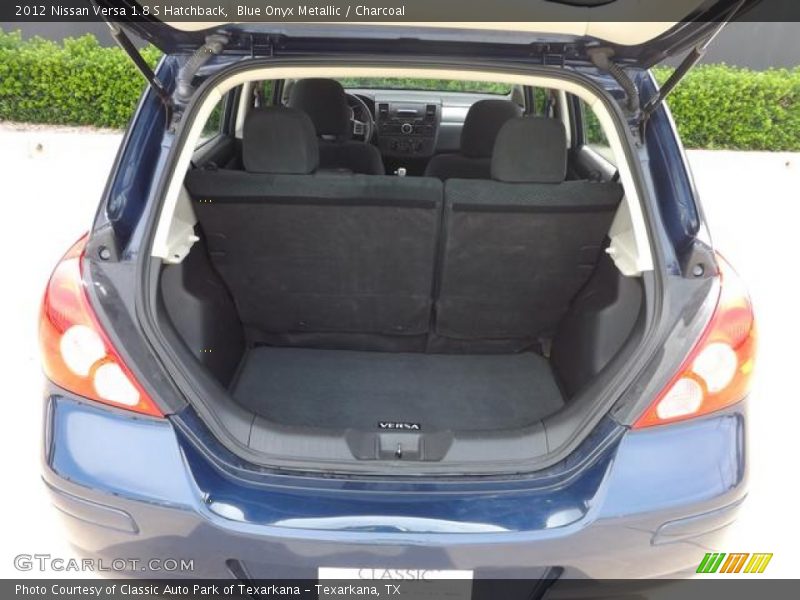 Blue Onyx Metallic / Charcoal 2012 Nissan Versa 1.8 S Hatchback
