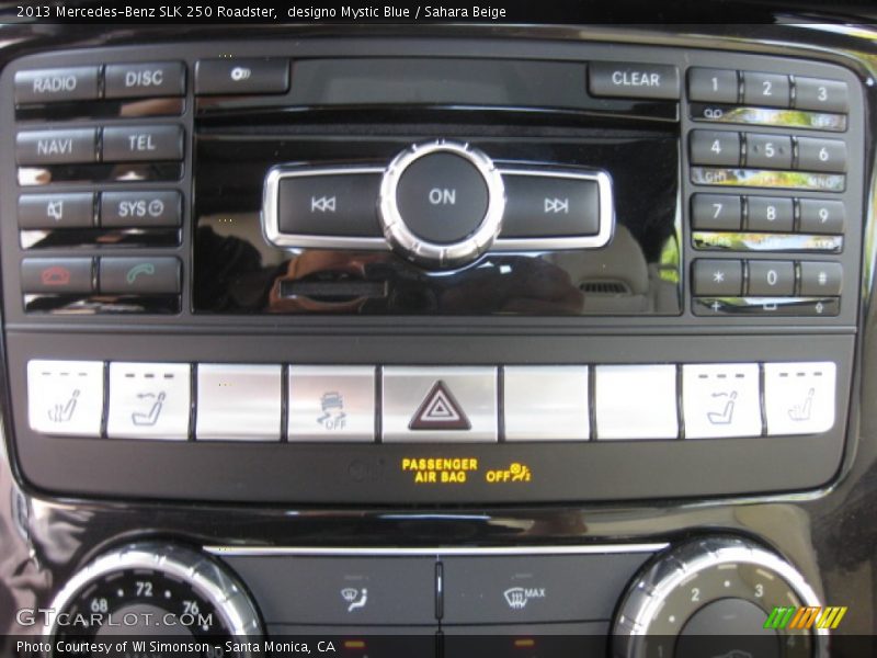 designo Mystic Blue / Sahara Beige 2013 Mercedes-Benz SLK 250 Roadster