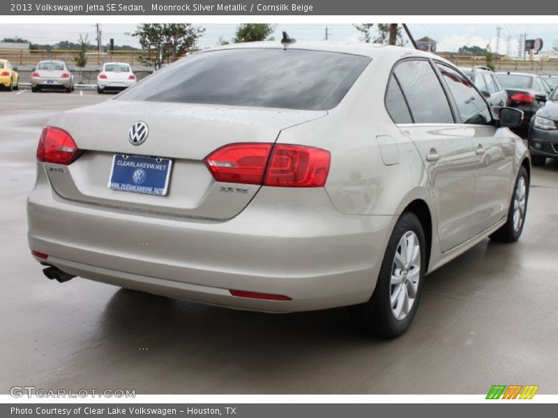 Moonrock Silver Metallic / Cornsilk Beige 2013 Volkswagen Jetta SE Sedan