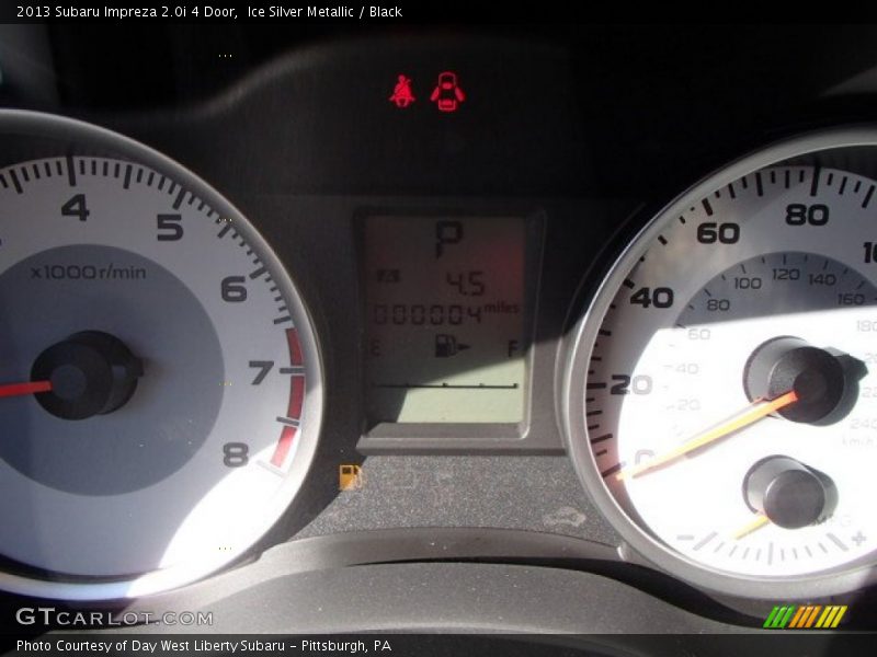 Ice Silver Metallic / Black 2013 Subaru Impreza 2.0i 4 Door