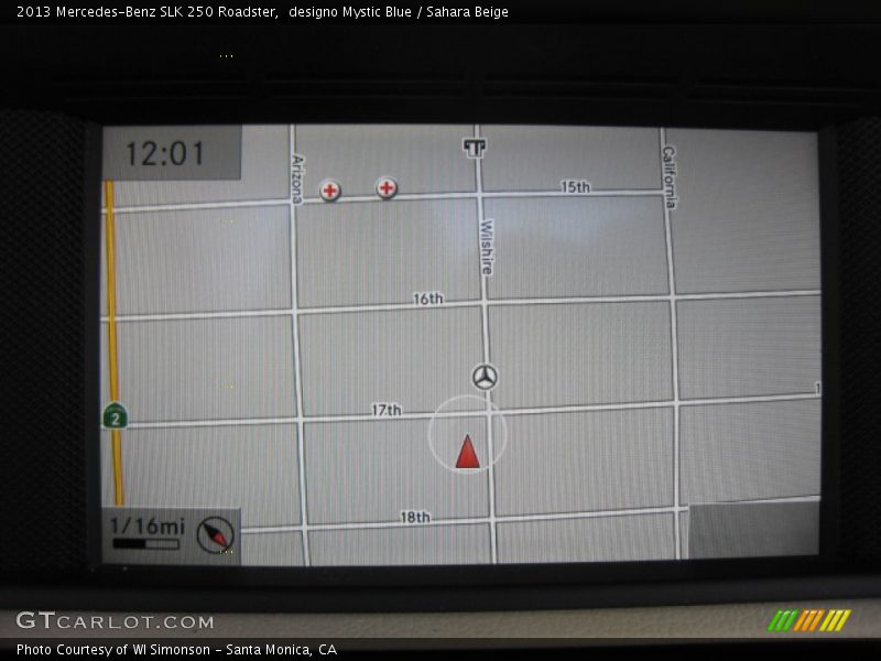 designo Mystic Blue / Sahara Beige 2013 Mercedes-Benz SLK 250 Roadster