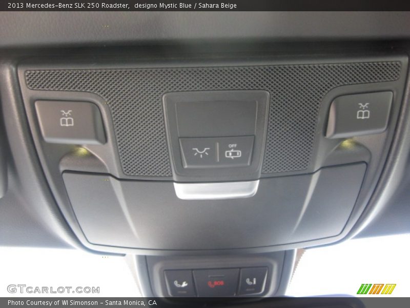 designo Mystic Blue / Sahara Beige 2013 Mercedes-Benz SLK 250 Roadster