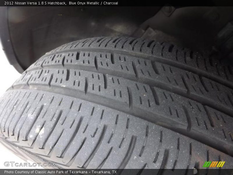 Blue Onyx Metallic / Charcoal 2012 Nissan Versa 1.8 S Hatchback