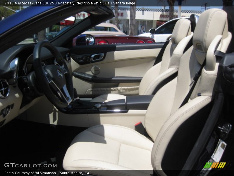 designo Mystic Blue / Sahara Beige 2013 Mercedes-Benz SLK 250 Roadster
