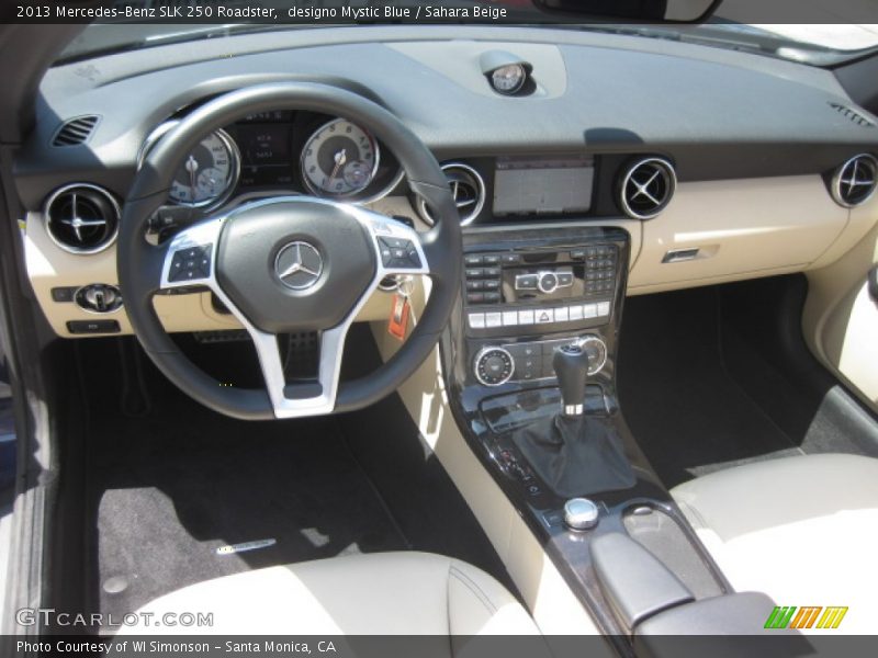 designo Mystic Blue / Sahara Beige 2013 Mercedes-Benz SLK 250 Roadster