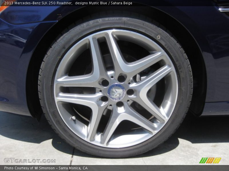 designo Mystic Blue / Sahara Beige 2013 Mercedes-Benz SLK 250 Roadster
