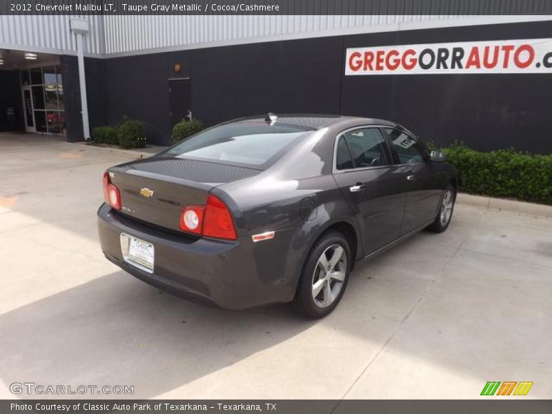 Taupe Gray Metallic / Cocoa/Cashmere 2012 Chevrolet Malibu LT