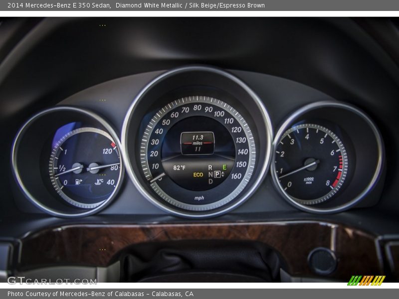 Diamond White Metallic / Silk Beige/Espresso Brown 2014 Mercedes-Benz E 350 Sedan