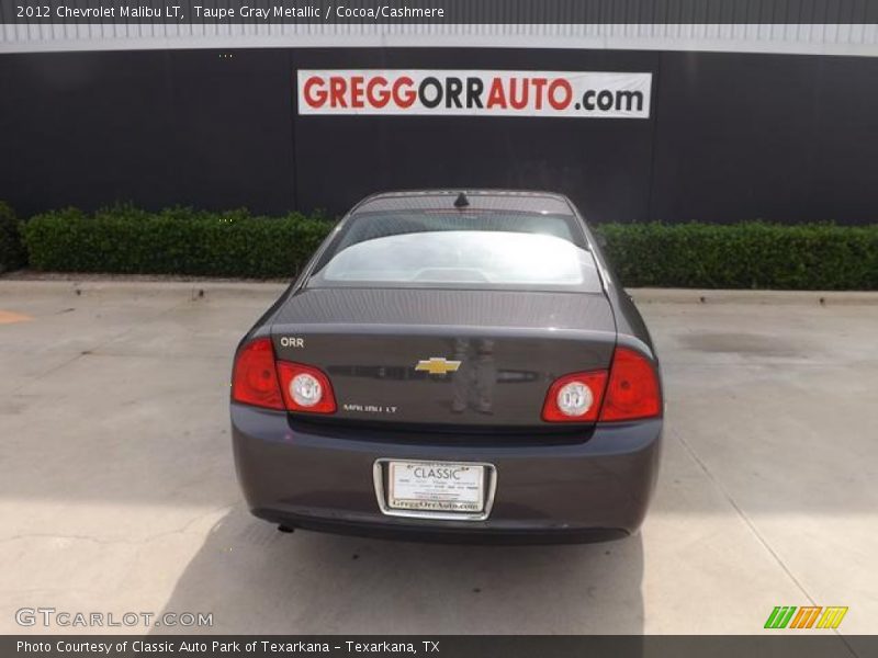 Taupe Gray Metallic / Cocoa/Cashmere 2012 Chevrolet Malibu LT