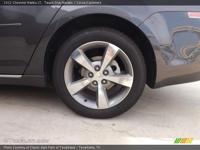 Taupe Gray Metallic / Cocoa/Cashmere 2012 Chevrolet Malibu LT