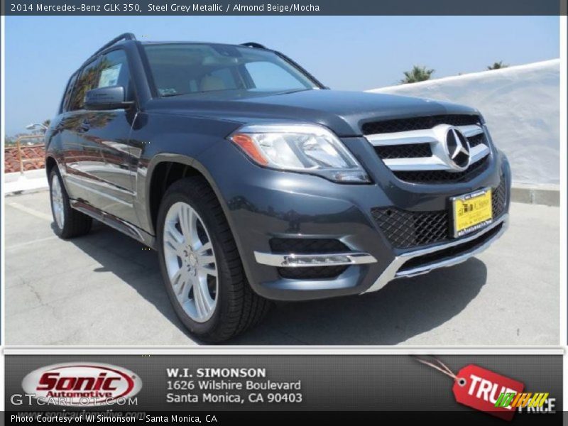 Steel Grey Metallic / Almond Beige/Mocha 2014 Mercedes-Benz GLK 350