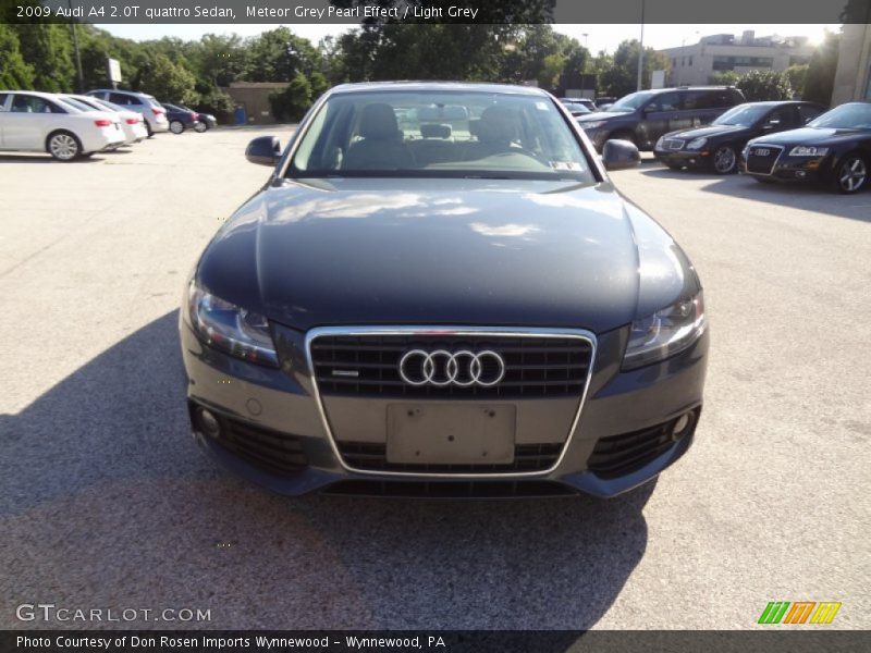 Meteor Grey Pearl Effect / Light Grey 2009 Audi A4 2.0T quattro Sedan