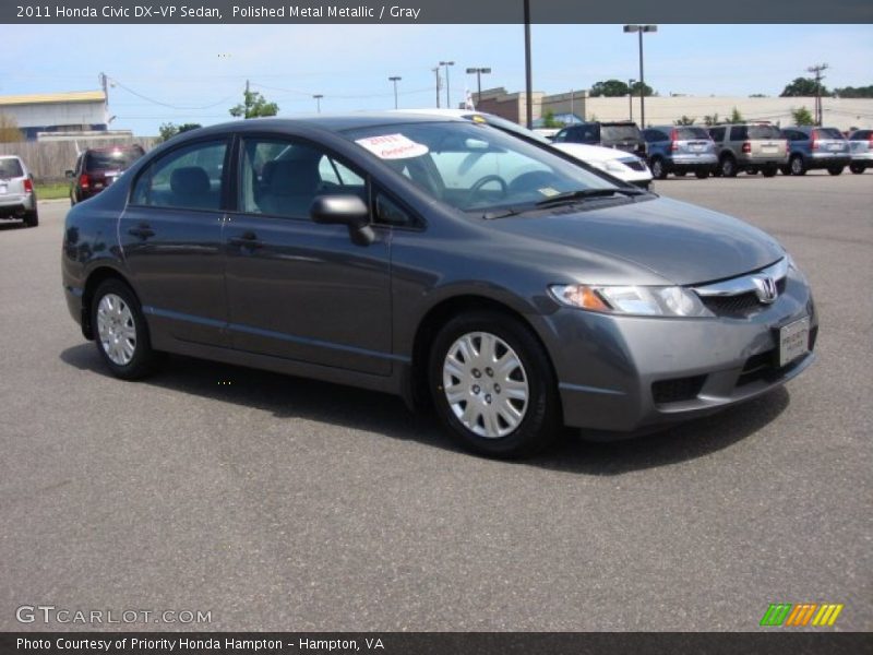 Polished Metal Metallic / Gray 2011 Honda Civic DX-VP Sedan