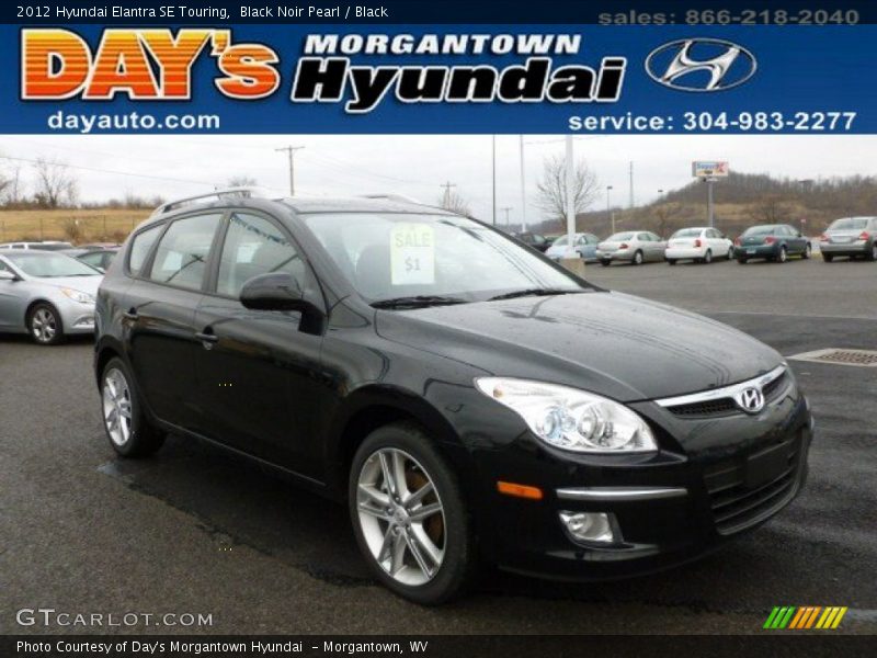 Black Noir Pearl / Black 2012 Hyundai Elantra SE Touring