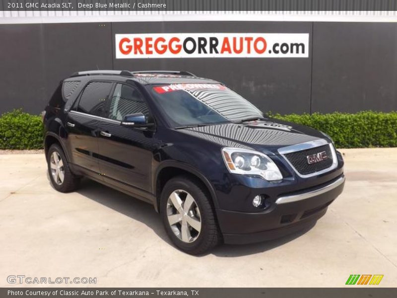 Deep Blue Metallic / Cashmere 2011 GMC Acadia SLT