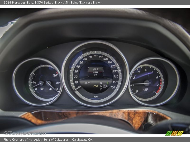 Black / Silk Beige/Espresso Brown 2014 Mercedes-Benz E 350 Sedan