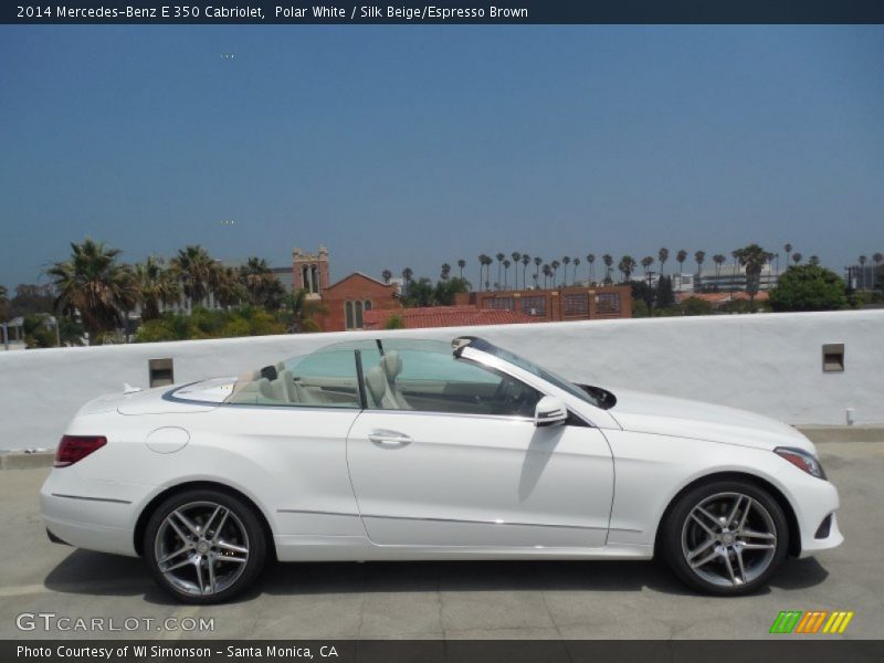 Polar White / Silk Beige/Espresso Brown 2014 Mercedes-Benz E 350 Cabriolet