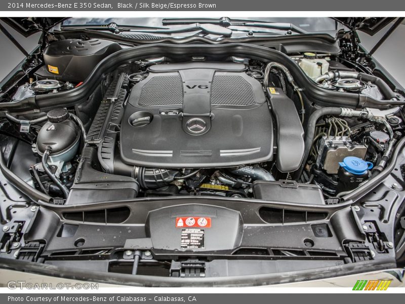 Black / Silk Beige/Espresso Brown 2014 Mercedes-Benz E 350 Sedan