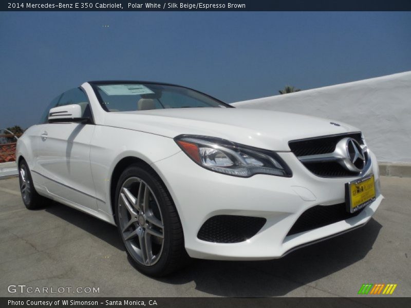 Polar White / Silk Beige/Espresso Brown 2014 Mercedes-Benz E 350 Cabriolet