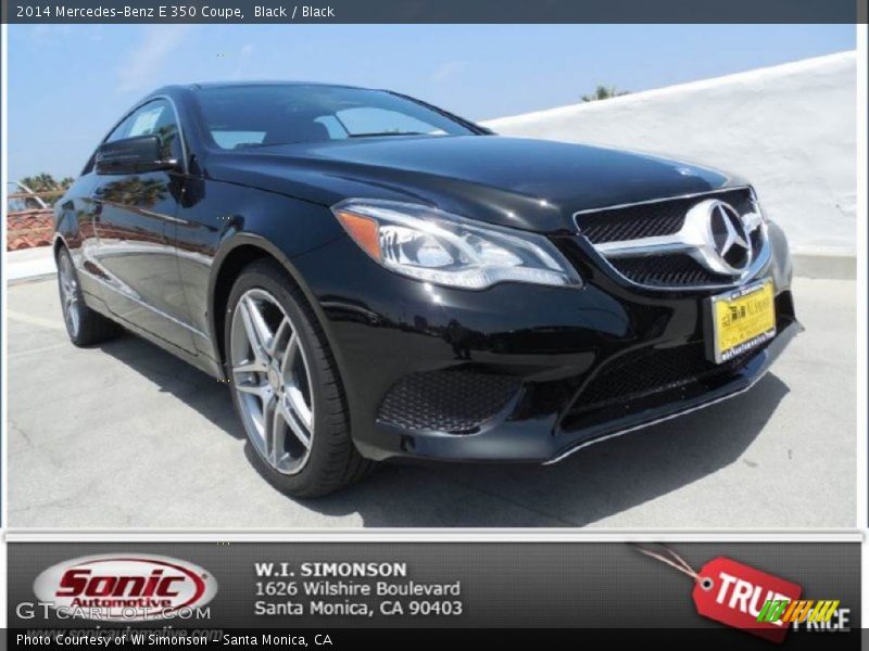 Black / Black 2014 Mercedes-Benz E 350 Coupe