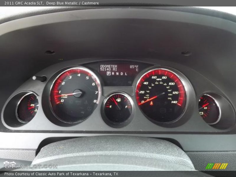 Deep Blue Metallic / Cashmere 2011 GMC Acadia SLT