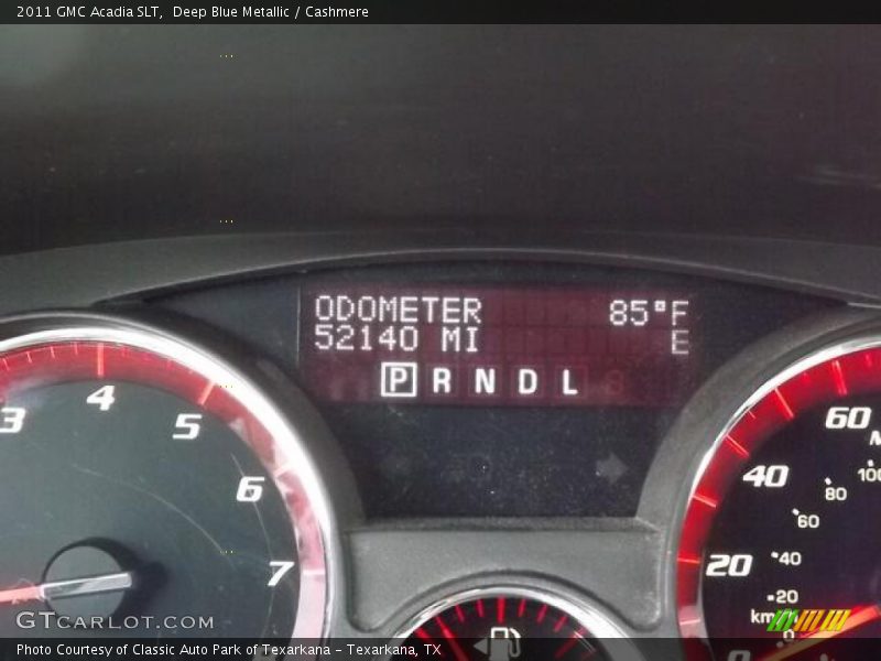 Deep Blue Metallic / Cashmere 2011 GMC Acadia SLT