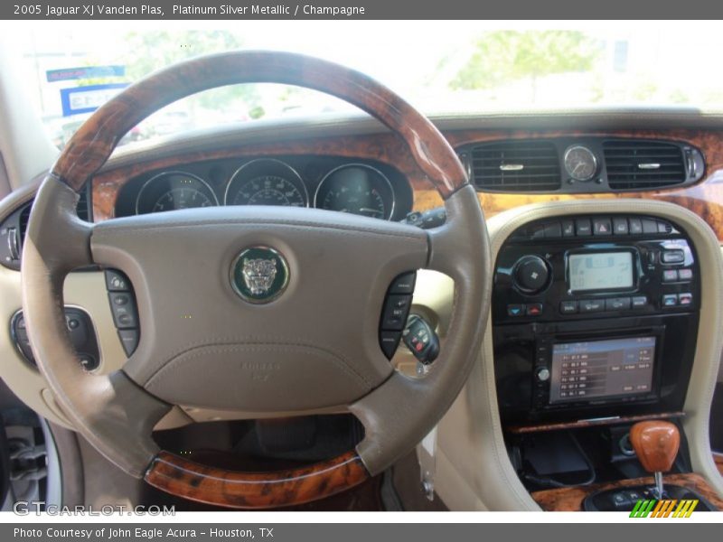 Platinum Silver Metallic / Champagne 2005 Jaguar XJ Vanden Plas