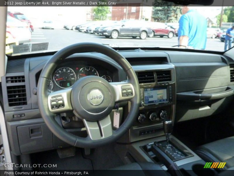 Bright Silver Metallic / Dark Slate Gray 2012 Jeep Liberty Jet 4x4