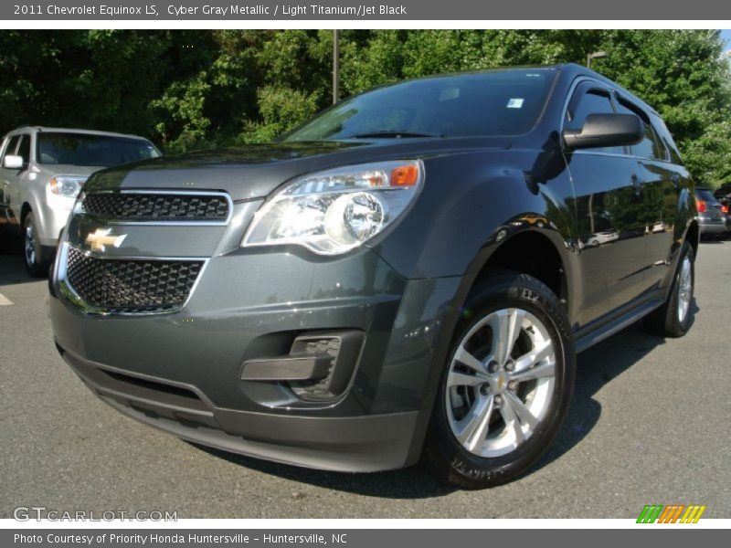 Cyber Gray Metallic / Light Titanium/Jet Black 2011 Chevrolet Equinox LS