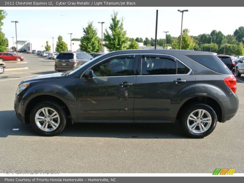 Cyber Gray Metallic / Light Titanium/Jet Black 2011 Chevrolet Equinox LS