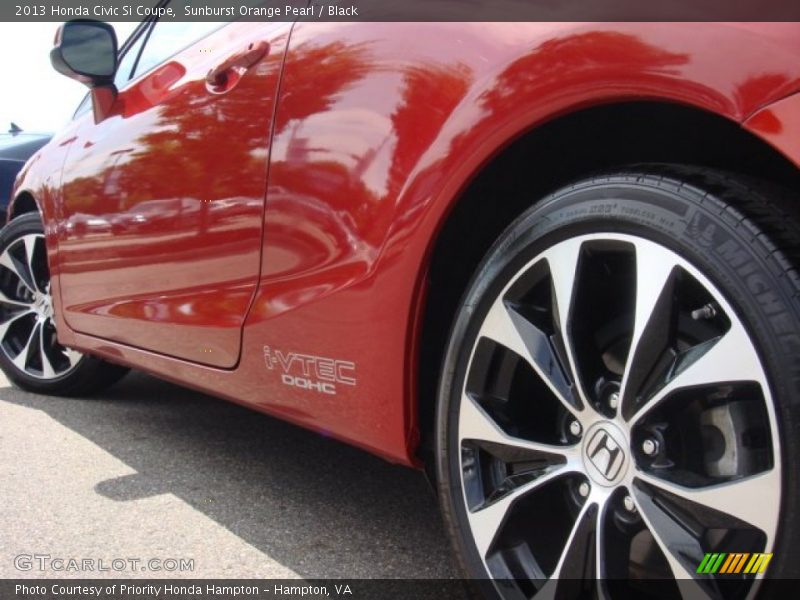 Sunburst Orange Pearl / Black 2013 Honda Civic Si Coupe