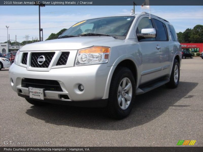 Silver Lightning Metallic / Charcoal 2010 Nissan Armada SE