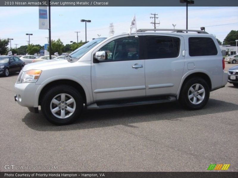 Silver Lightning Metallic / Charcoal 2010 Nissan Armada SE