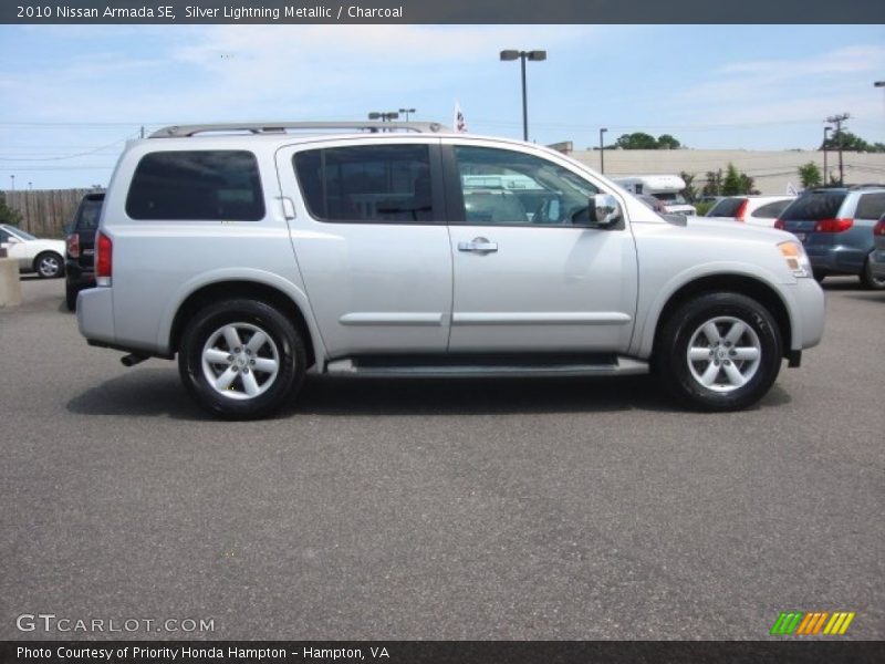 Silver Lightning Metallic / Charcoal 2010 Nissan Armada SE