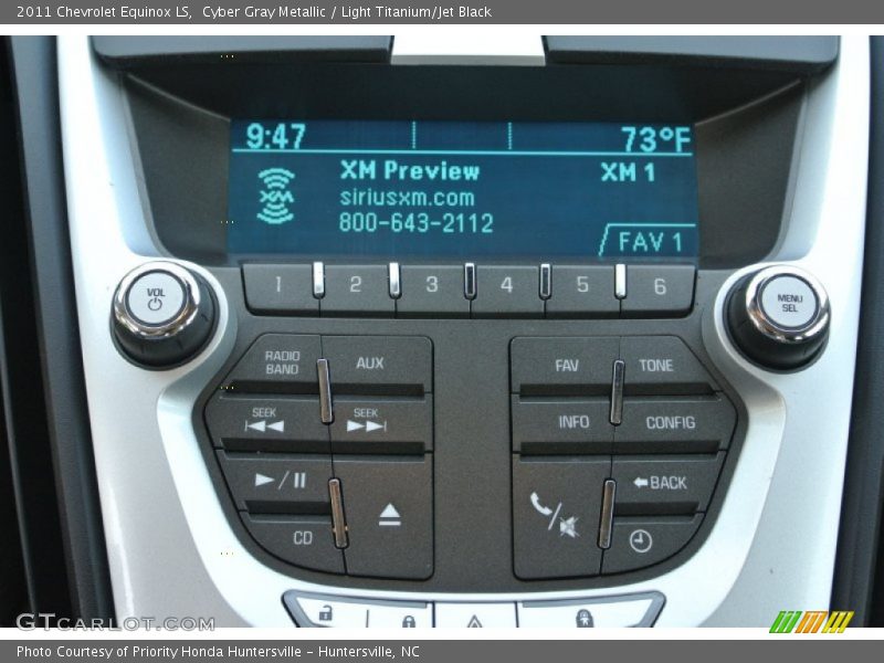Cyber Gray Metallic / Light Titanium/Jet Black 2011 Chevrolet Equinox LS