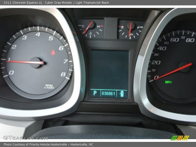 Cyber Gray Metallic / Light Titanium/Jet Black 2011 Chevrolet Equinox LS