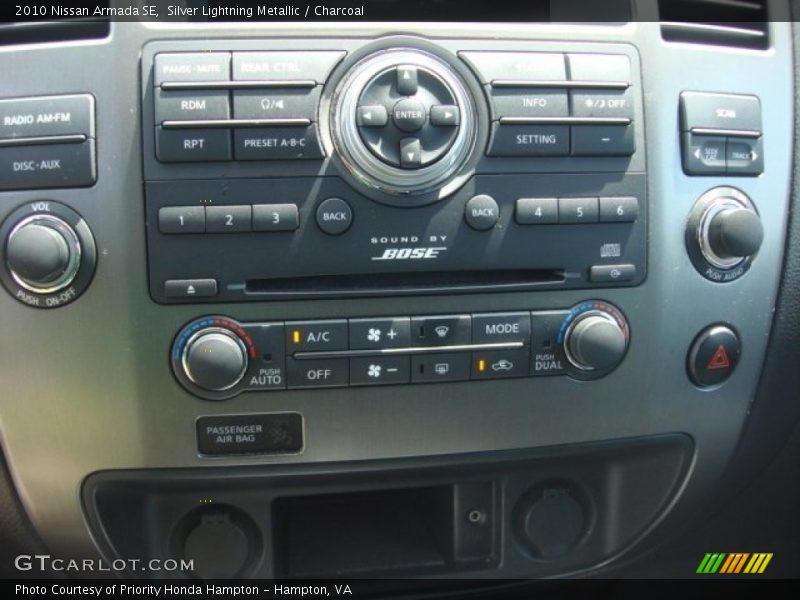 Silver Lightning Metallic / Charcoal 2010 Nissan Armada SE